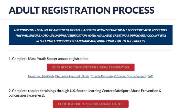 Fall 2023 Adult Registration Process